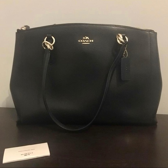 Coach bag- Carryall Christie black Leather - Picture 2 of 8